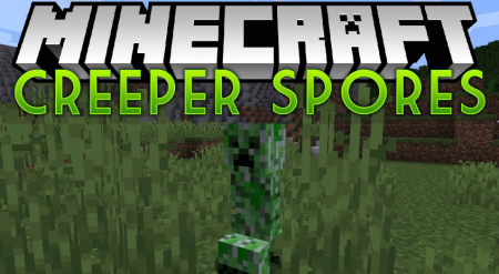 Creeper Spores для Майнкрафт [1.20.1, 1.19.4, 1.19.3]