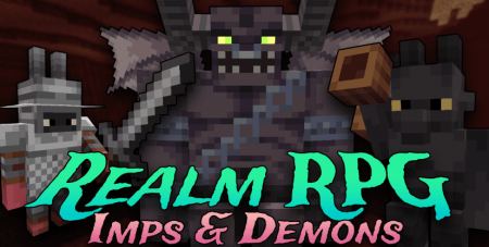 Realm RPG Imps & Demons для Майнкрафт [1.20.1, 1.19.4, 1.19.2]