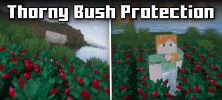 Thorny Bush Protection для Майнкрафт [1.20.4, 1.20.1, 1.19.2]