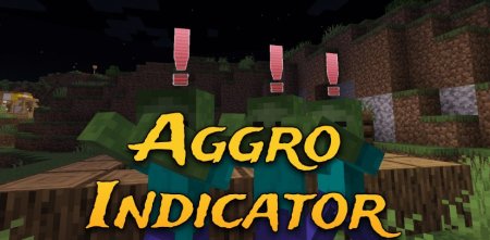 Aggro Indicator для Майнкрафт [1.21, 1.20.4]