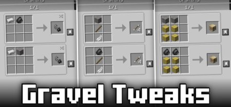 Gravel Tweaks для Майнкрафт [1.21.1, 1.21, 1.20.6]