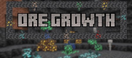 Ore Growth для Майнкрафт [1.21.1, 1.20.6, 1.20.4]