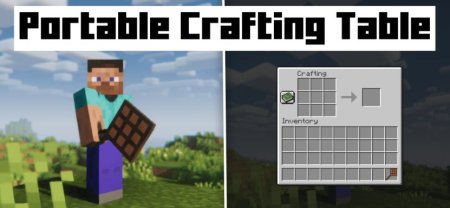 Portable Crafting Table для Майнкрафт [1.21.3, 1.21.1, 1.21]