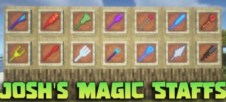 Josh’s Magic Staffs для Майнкрафт [1.21.5, 1.21.4, 1.21.3]
