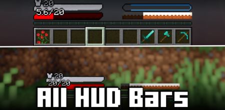 All HUD Bars для Майнкрафт [1.21.10, 1.21.9, 1.21.8]